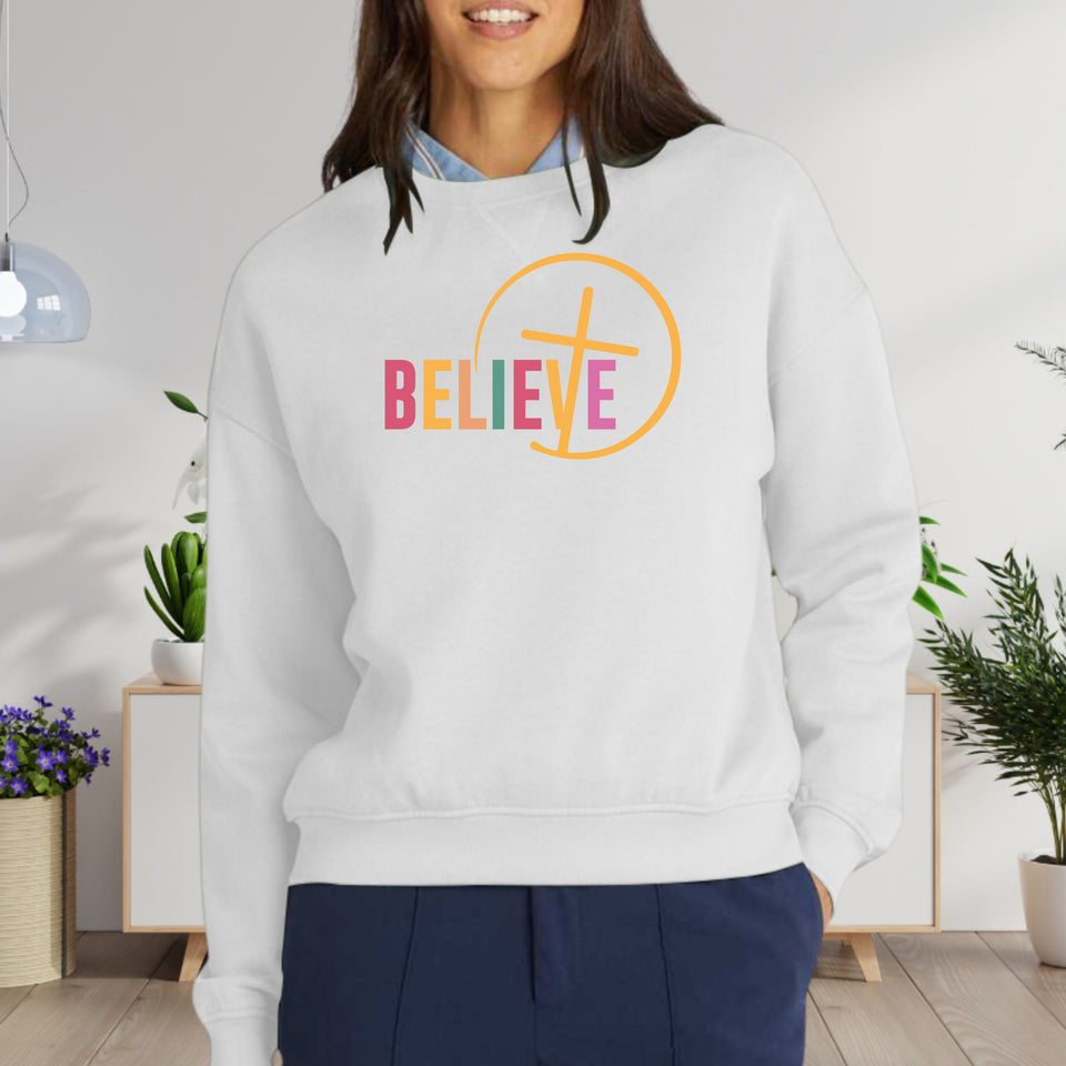 Believe Women's Fleece Women's Fleece Crewneck Sweatshirt