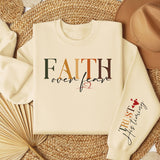 Faith Over Fear Fleece Women's Fleece Crewneck Sweatshirt