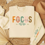 Focus On The Steps In Front Of you Women's Fleece Crewneck Sweatshirt
