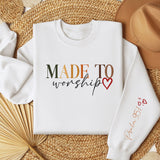 Made To Worship Women's Fleece Crewneck Sweatshirt