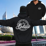 Don't Be Afraid, Just Believe | Mark 5:36 Christian Bible Verse Hooded Sweatshirt