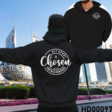 Set Apart & Chosen For HIs Purpose | 1 Peter 2:9 Christian Bible Verse Hooded Sweatshirt