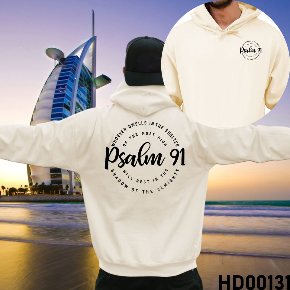 Psalm 91 Christian Bible Verse Hooded Sweatshirt