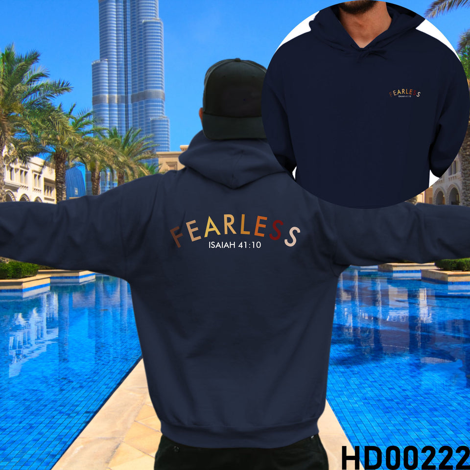 Fearless Boho | Isaiah 41:10 Christian Bible Verse Hooded Sweatshirt