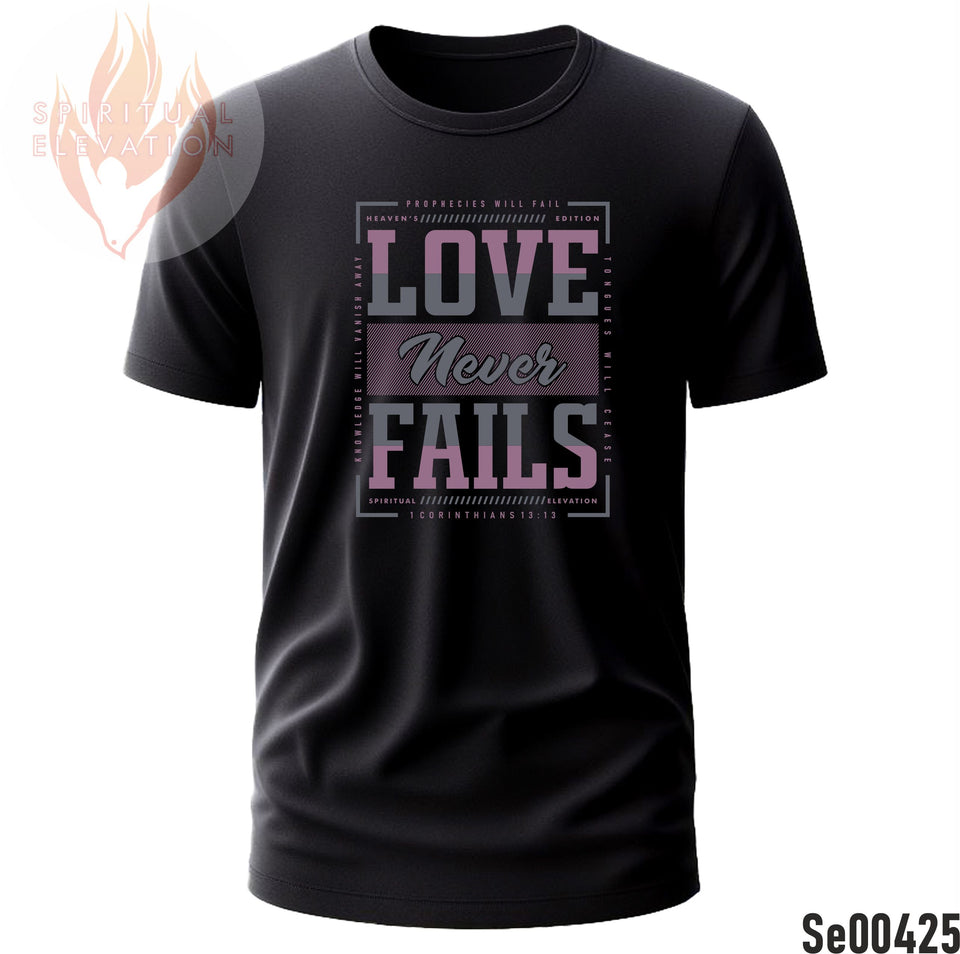 Love Never Fails | Purple Grey