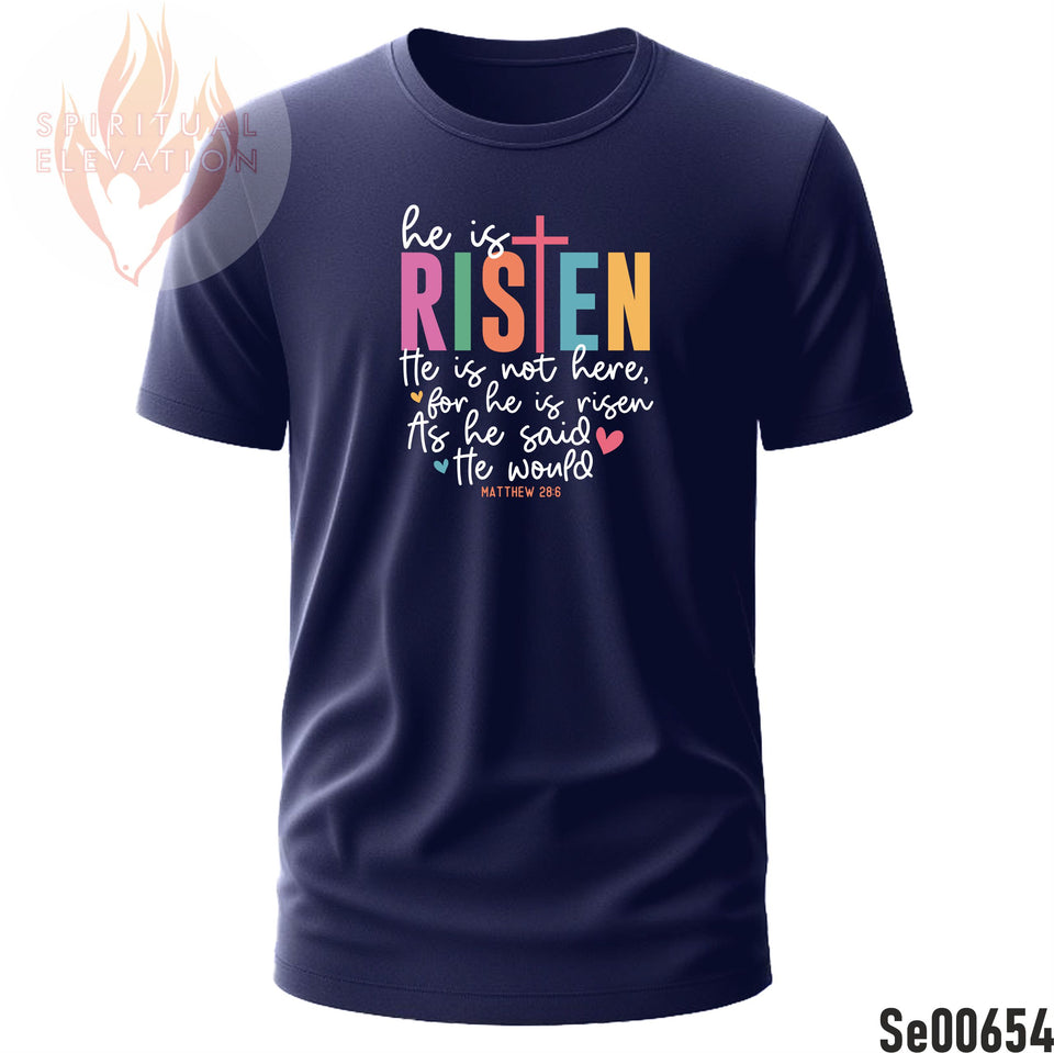 He Is Risen | Matthew 28:6 | Boho