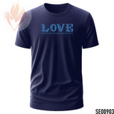 Love Keeps No Record Of Wrong - Blue | Minimalist