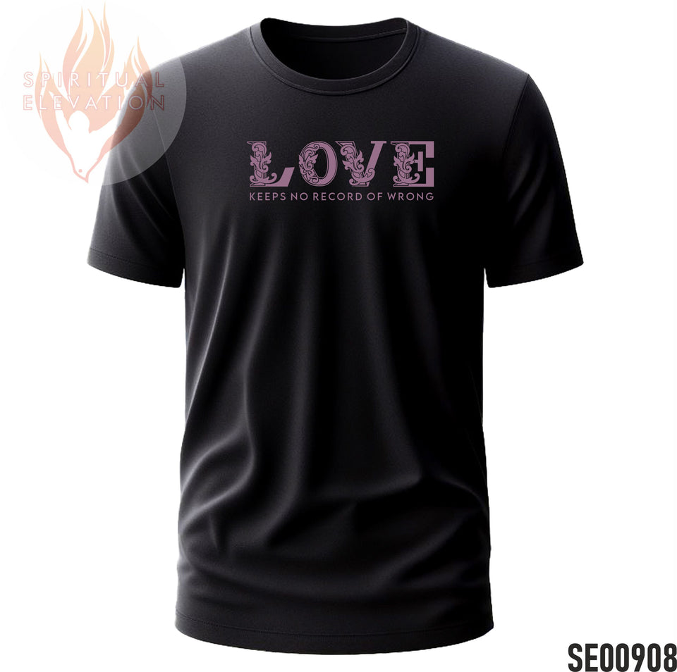 Love Keeps No Record Of Wrong - Purple | Minimalist