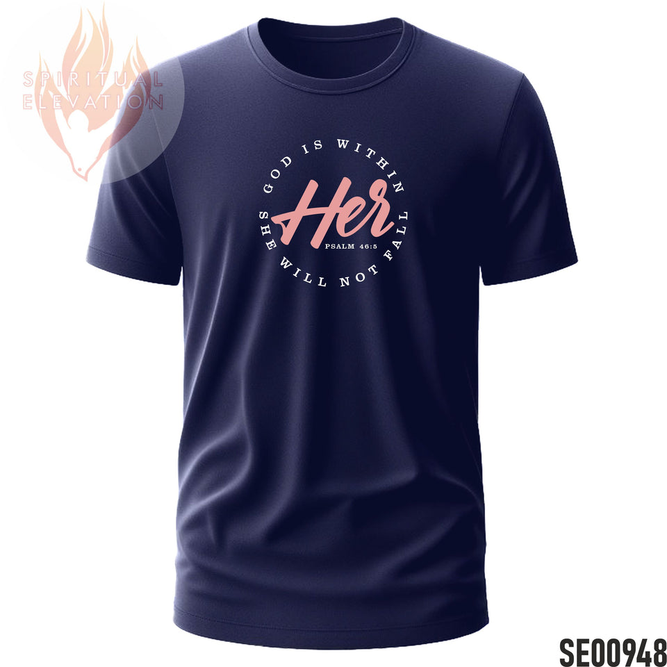 God Is Within Her, She Will Not Fall | Minimalist