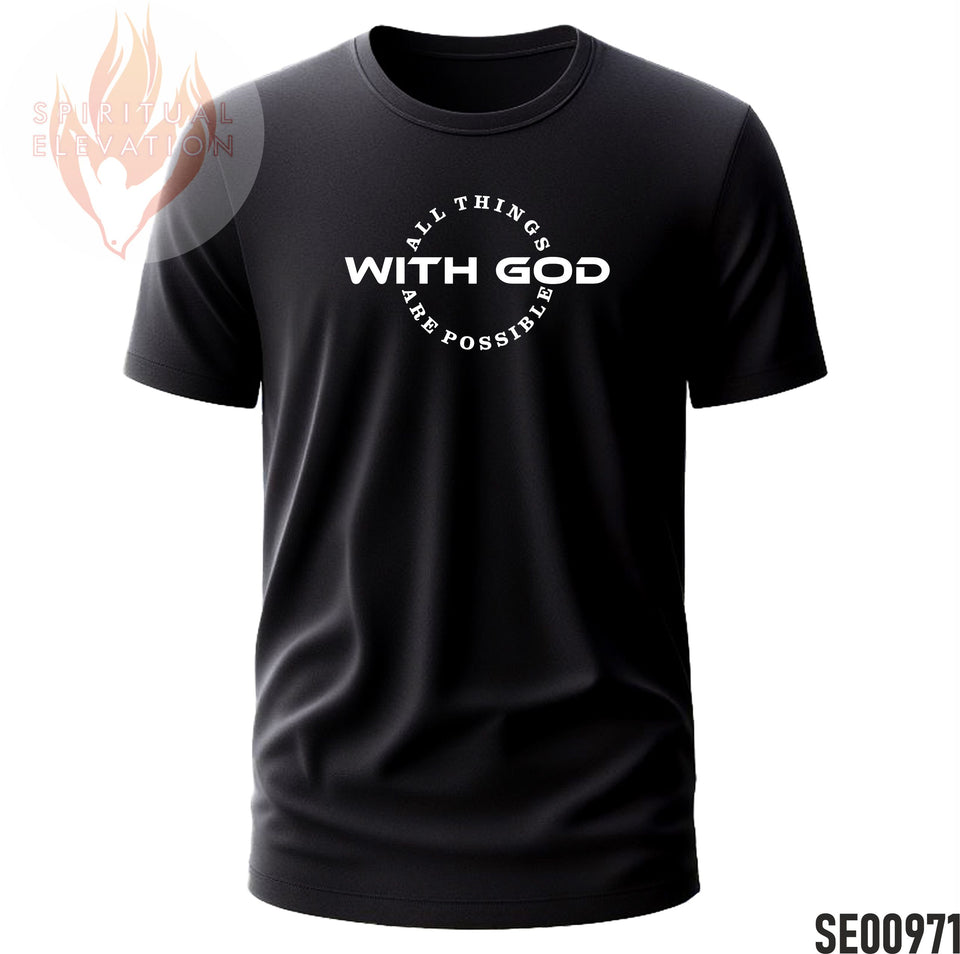 With God, All Things Are Possible    | Minimalist | Black and White