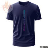 With God All Things Are Possible - Purple Blue | Minimalist