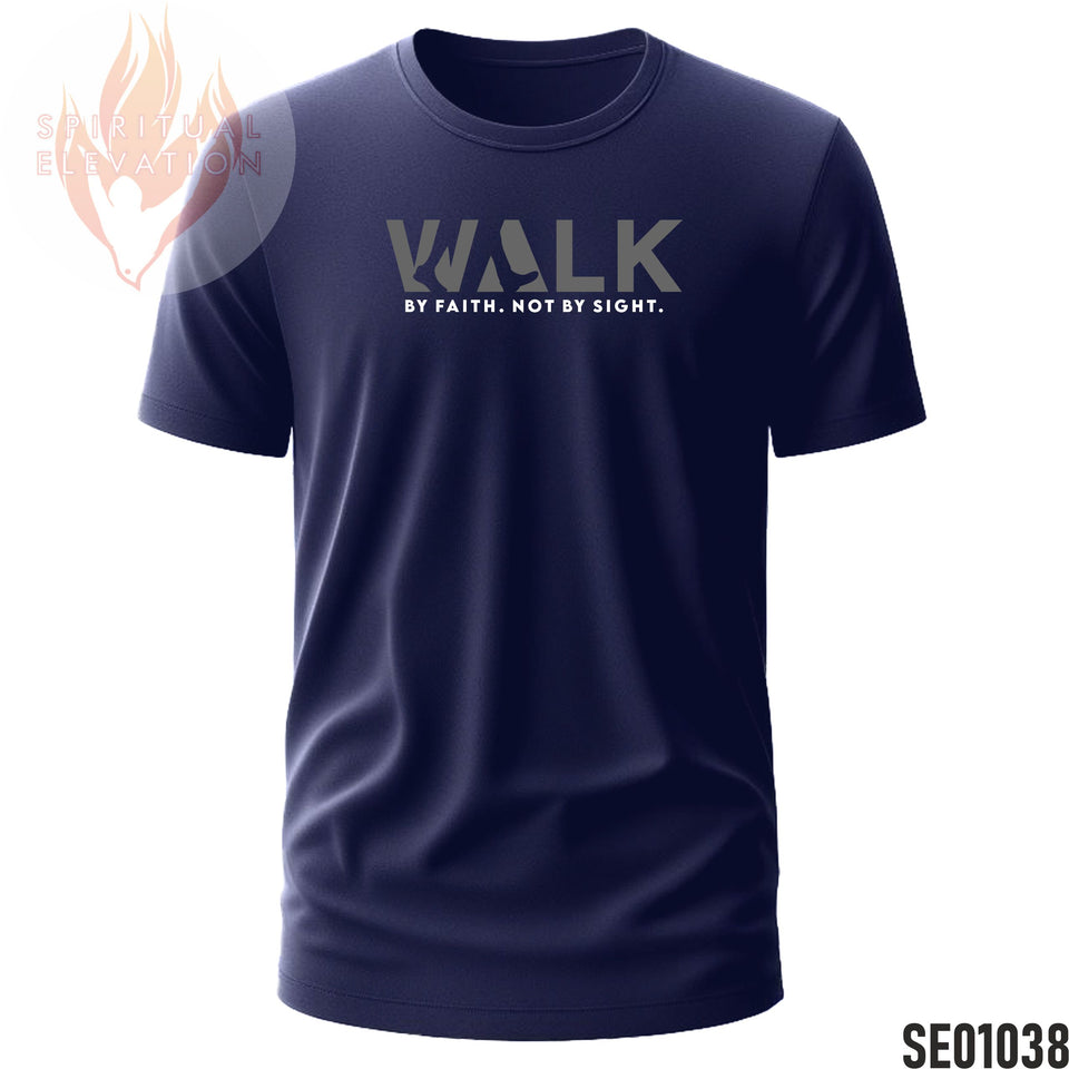 Walk By Faith Not by Sight - Grey | Minimalist