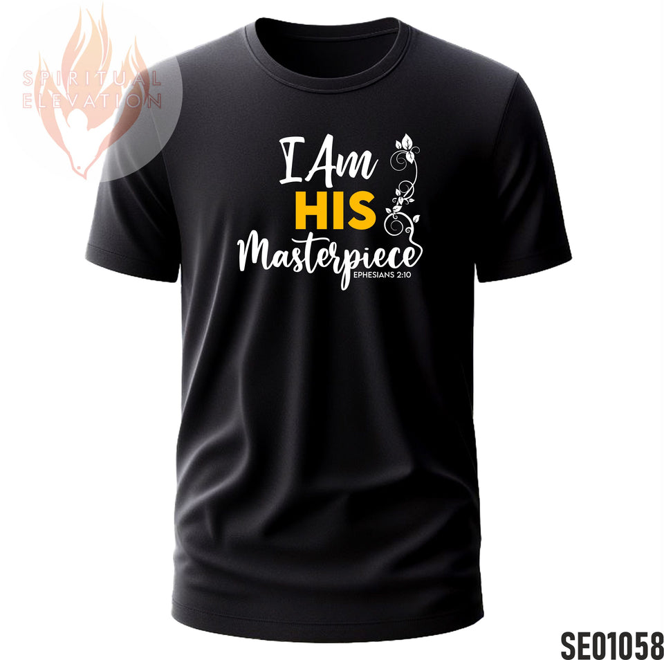 I Am His Masterpiece - Yellow | Minimalist