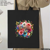 Design 21 - 40 Spiritual Elevation Tote Bag | Christian Gifts for Women | Faith Based Gifts | Christian Canvas Bags for Women