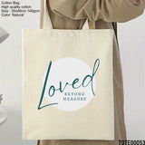 Design 41 - 60 Spiritual Elevation Tote Bag | Christian Gifts for Women | Faith Based Gifts | Christian Canvas Bags for Women