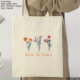 Design 121 - 140 Spiritual Elevation Tote Bag | Christian Gifts for Women | Faith Based Gifts | Christian Canvas Bags for Women