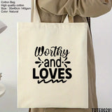 Design 281 - 300 Spiritual Elevation Tote Bag | Christian Gifts for Women | Faith Based Gifts | Christian Canvas Bags for Women