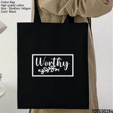 Design 281 - 300 Spiritual Elevation Tote Bag | Christian Gifts for Women | Faith Based Gifts | Christian Canvas Bags for Women