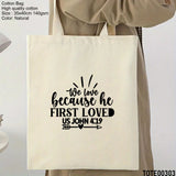 Design 301 - 320 Spiritual Elevation Tote Bag | Christian Gifts for Women | Faith Based Gifts | Christian Canvas Bags for Women