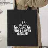 Design 301 - 320 Spiritual Elevation Tote Bag | Christian Gifts for Women | Faith Based Gifts | Christian Canvas Bags for Women