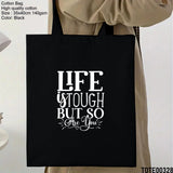 Design 321 - 340 Spiritual Elevation Tote Bag | Christian Gifts for Women | Faith Based Gifts | Christian Canvas Bags for Women