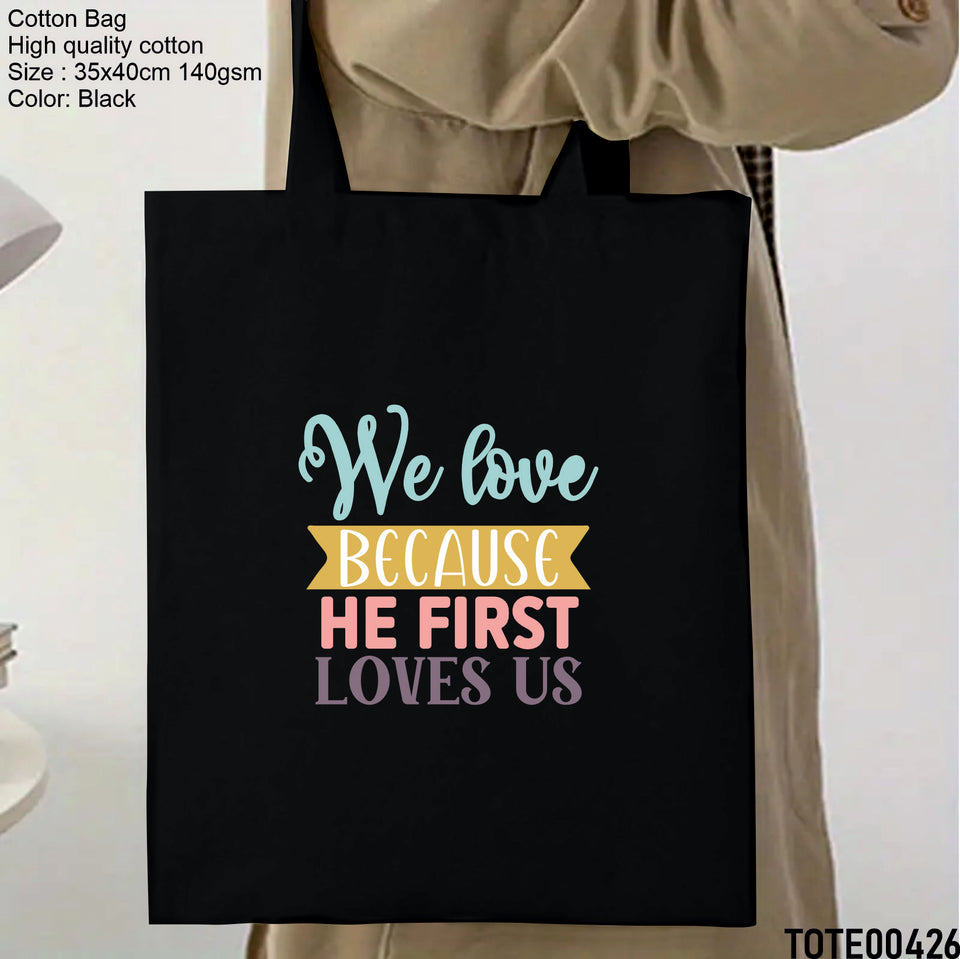 Design 421 - 440 Spiritual Elevation Tote Bag | Christian Gifts for Women | Faith Based Gifts | Christian Canvas Bags for Women