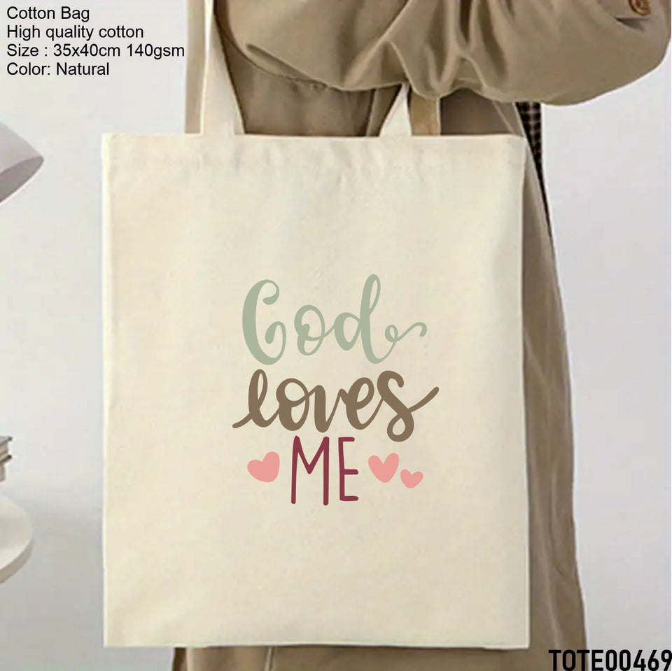 Design 461 - 480 Spiritual Elevation Tote Bag | Christian Gifts for Women | Faith Based Gifts | Christian Canvas Bags for Women