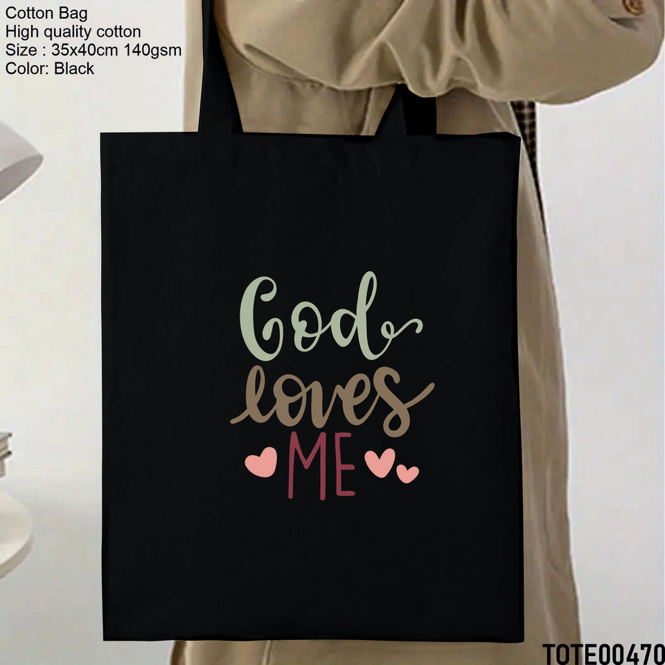 Design 461 - 480 Spiritual Elevation Tote Bag | Christian Gifts for Women | Faith Based Gifts | Christian Canvas Bags for Women
