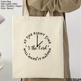 Design 481 - 500 Spiritual Elevation Tote Bag | Christian Gifts for Women | Faith Based Gifts | Christian Canvas Bags for Women